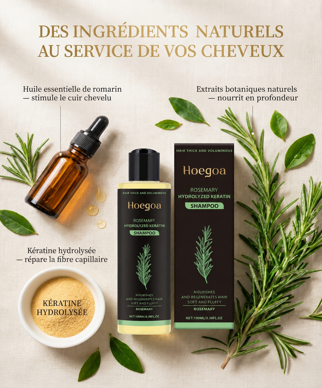 Shampoing Réparateur au Romari