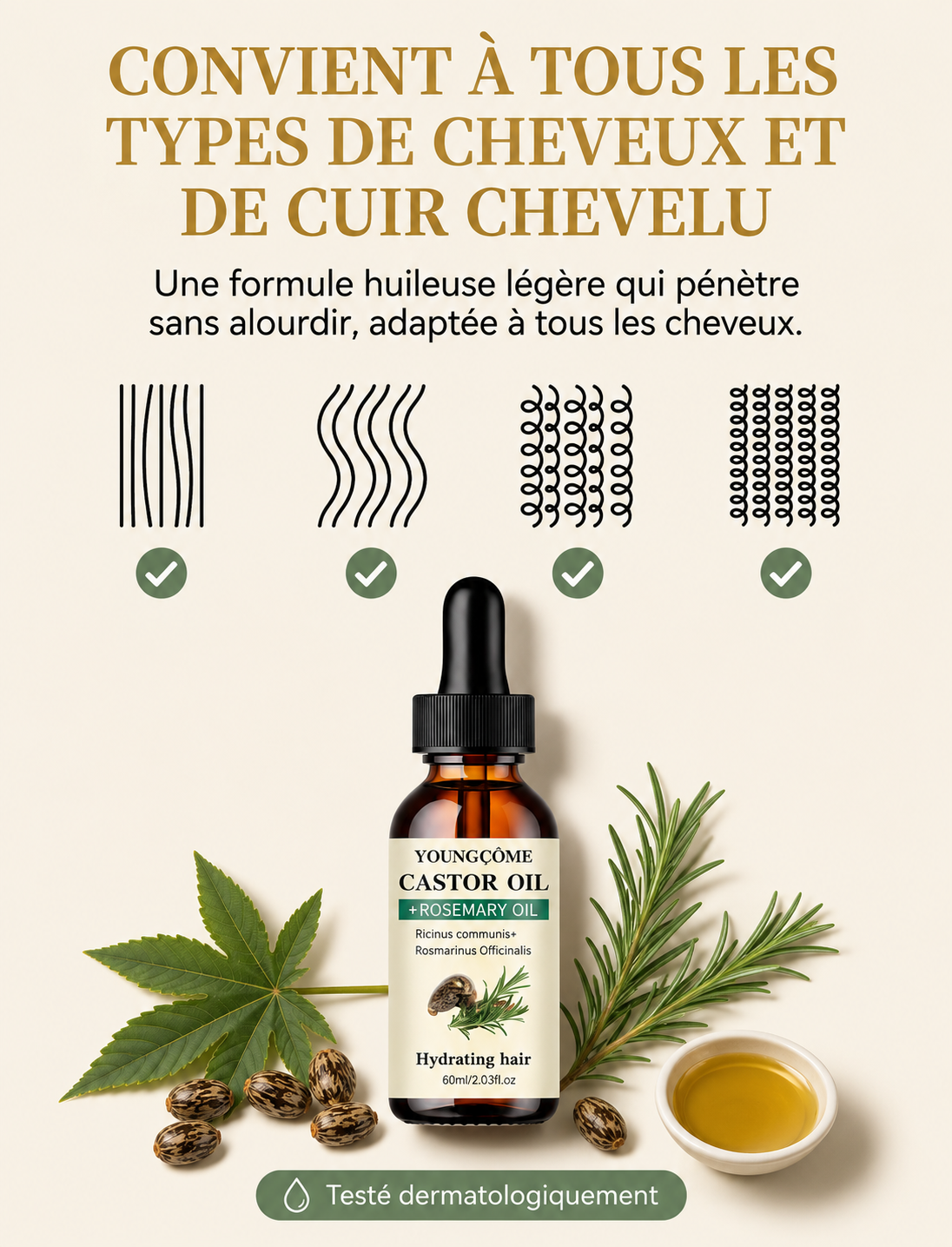 Huile de Ricin & Romarin