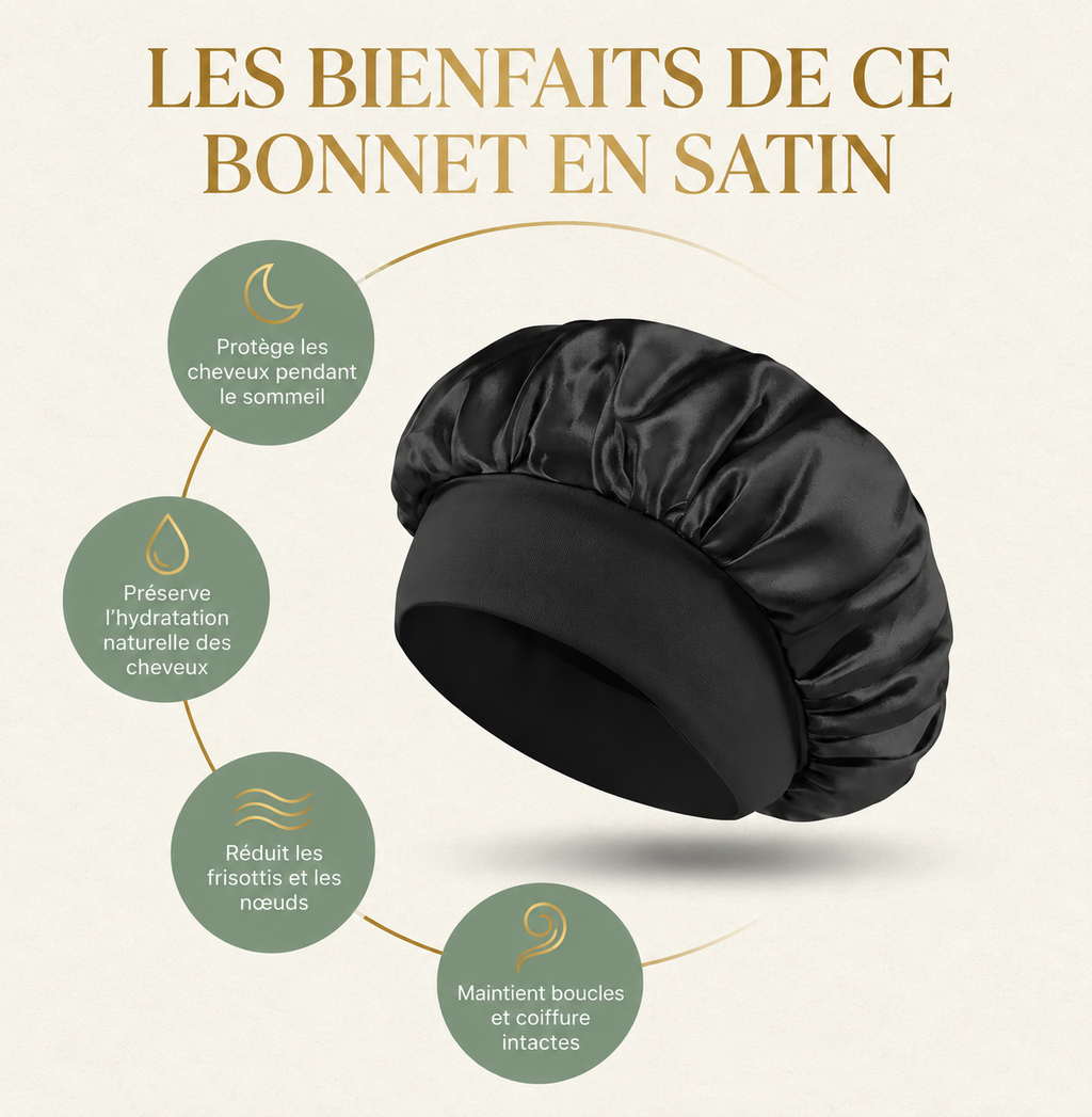Bonnet de Nuit en Satin