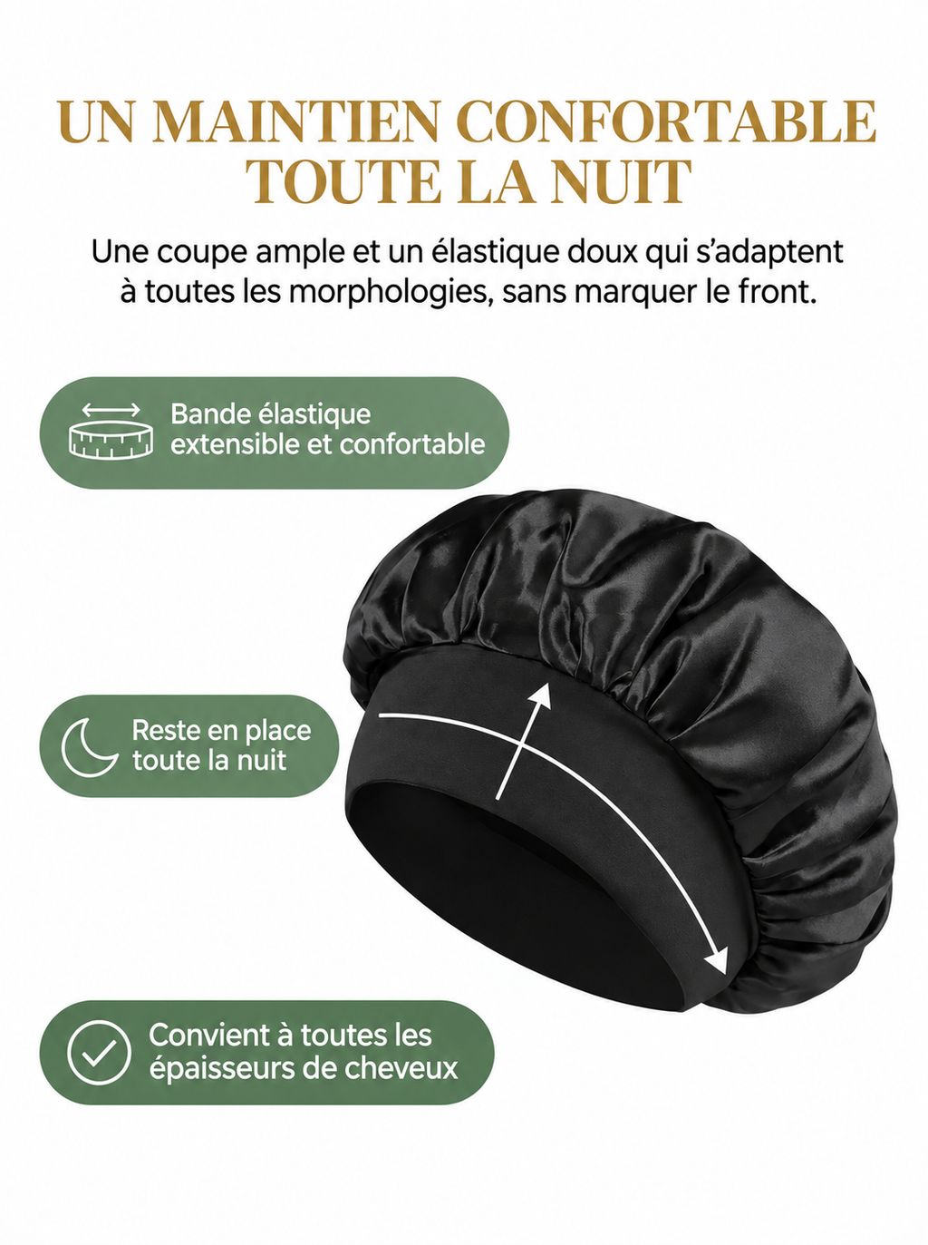 Bonnet de Nuit en Satin