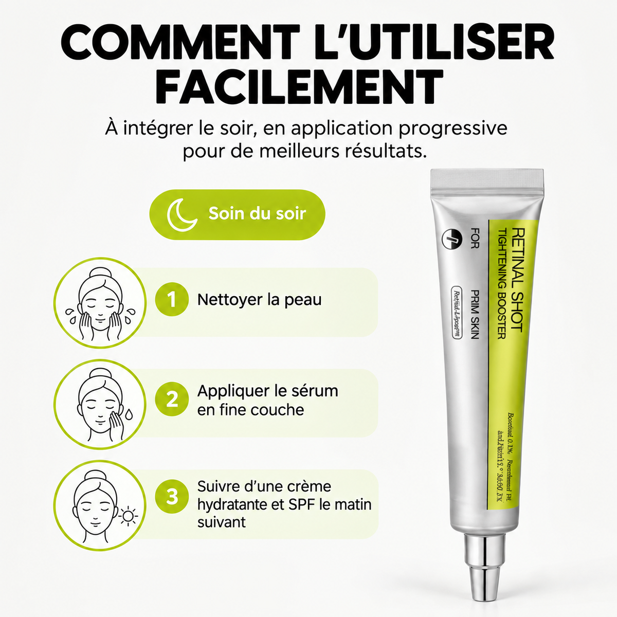Sérum Booster au Rétinal (exfoliant)